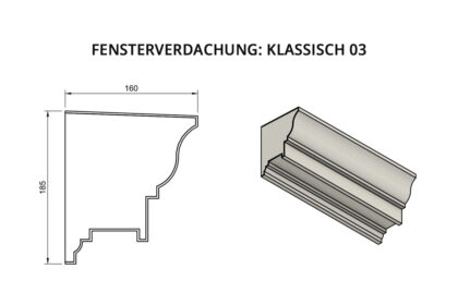Fensterverdachung: Klassisch 03