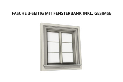 Türeinfassung | Fenstereinfassung: Fasche 3-seitig mit Fensterbank inkl. Gesimse