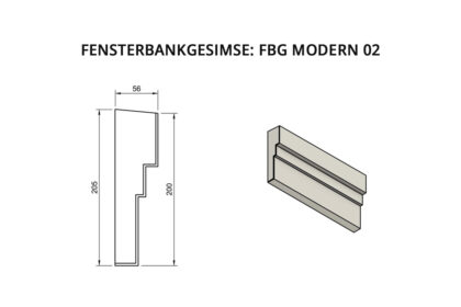 Fensterbankgesimse: FBG Modern 02