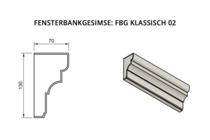 Fensterbankgesimse: FBG Klassisch 02
