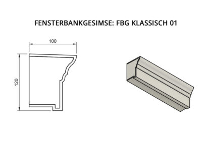 Fensterbankgesimse: FBG Klassisch 01