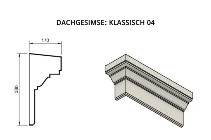 Dachgesimse: Klassisch 04