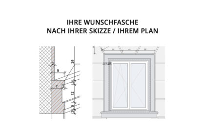 Ihre Wunschfasche: nach Ihrer Skizze / Ihrem Plan
