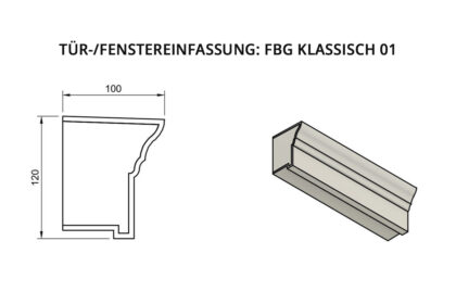 Window sill cornices: FBG Classic 01
