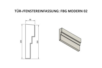 Window sill cornices: FBG Modern 02