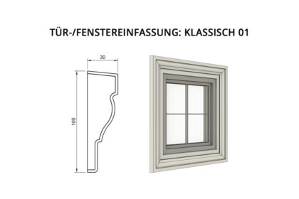 Tür-/Fenstereinfassung: Klassisch 01