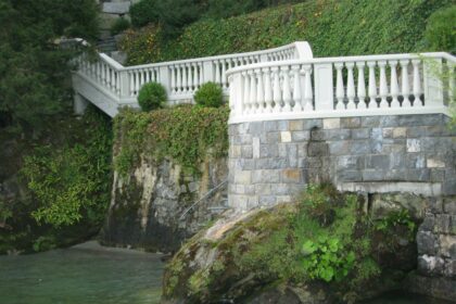 Balustrade and facade elements Villa Lake Lucerne