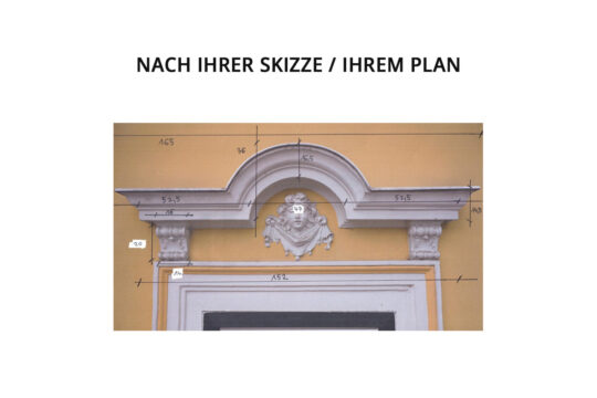 according to your sketch/plan