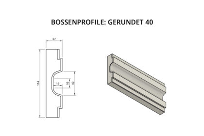 Bossenprofile: Gerundet 40